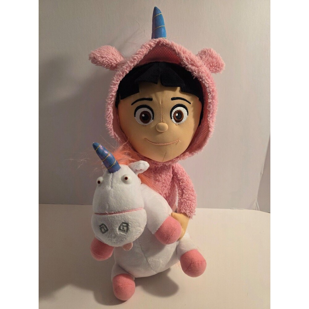 Agnes & Fluffy Unicorn 15” Despicable Me Minion Mayhem Universal Studios Plush